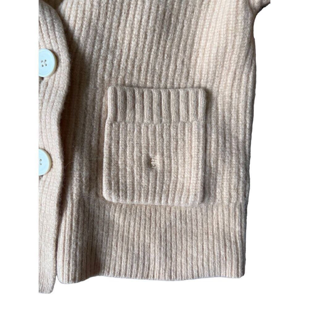 Everlane The Felted Wool Double-Breasted Cardigan S Yellow - Picture 13 of 13
